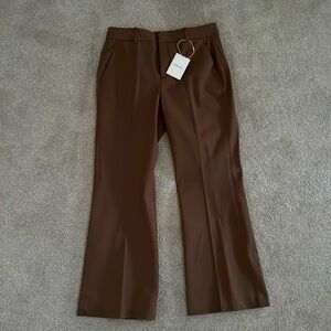 Everlane Bi-Stretch Flare Pant in Cocoa 12 NWT